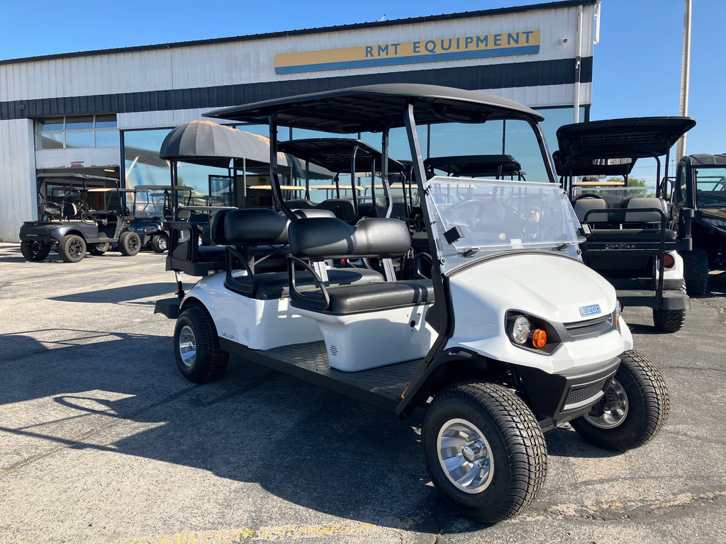 New White 2024 EZGO Valor 6 Electric- 6-Passenger Golf Cart- Closeout Pricing