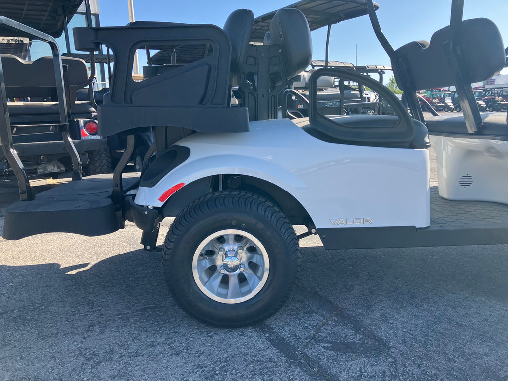 New White 2024 EZGO Valor 6 Electric- 6-Passenger Golf Cart- Closeout Pricing