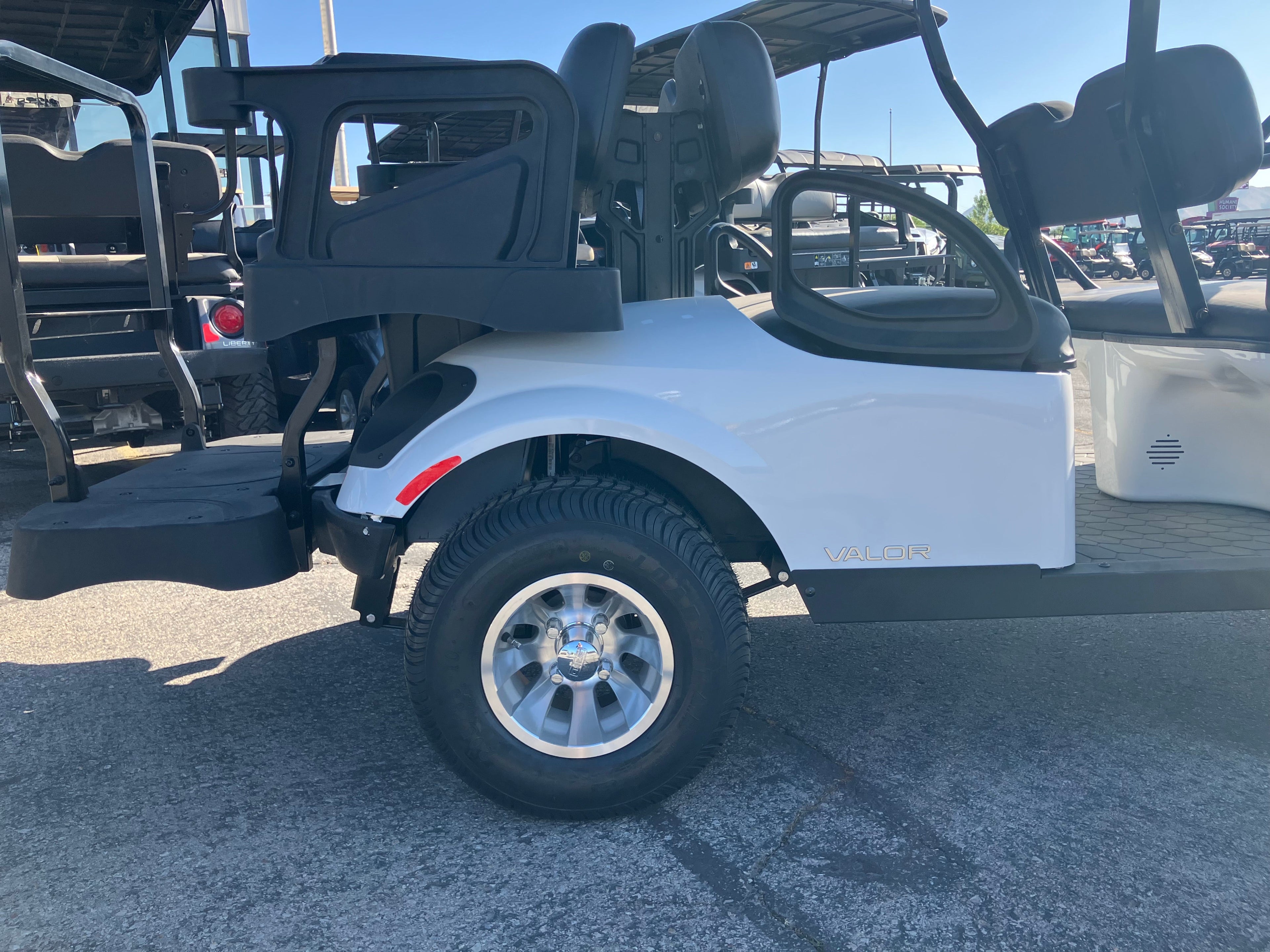 New White 2024 EZGO Valor 6 Electric- 6-Passenger Golf Cart- Closeout Pricing