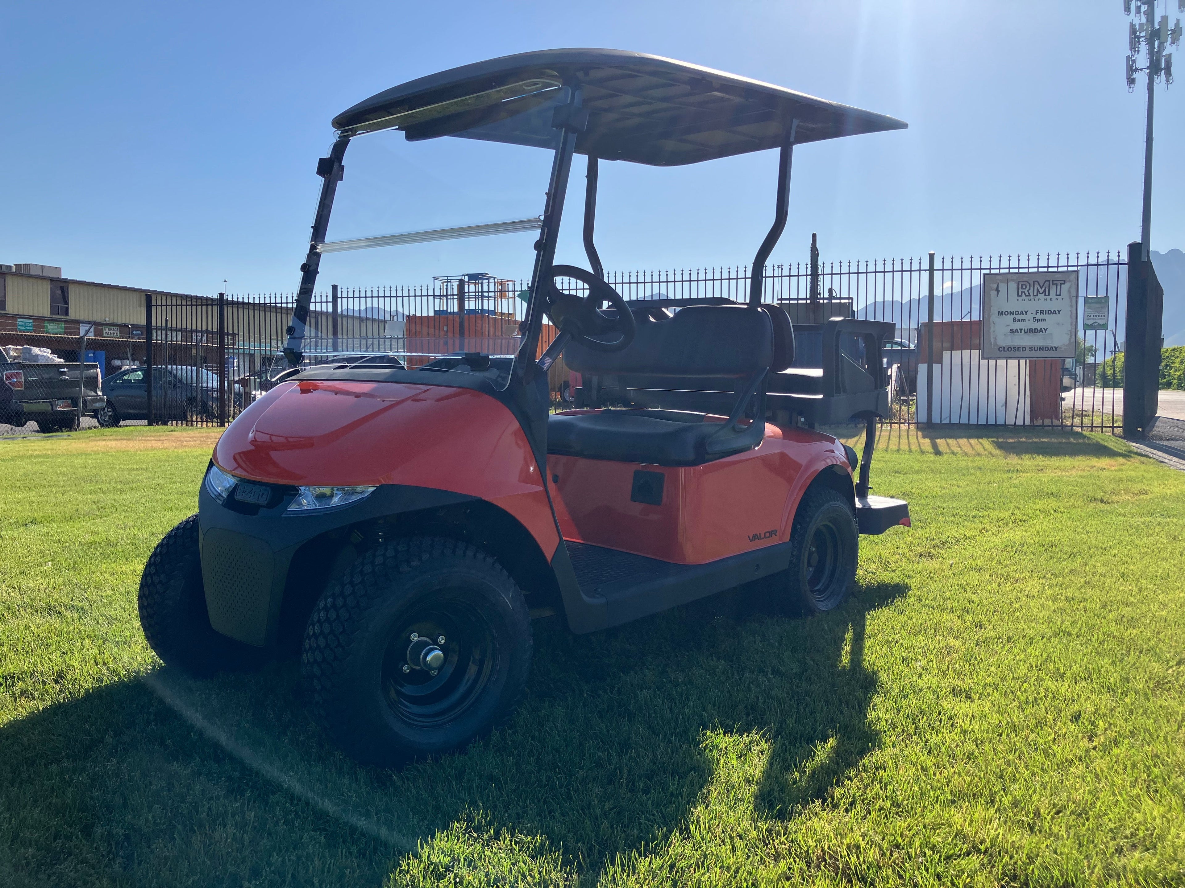 2025 EZGO VALOR 4- Lead Acid Electric- Orange Color- Closeout price