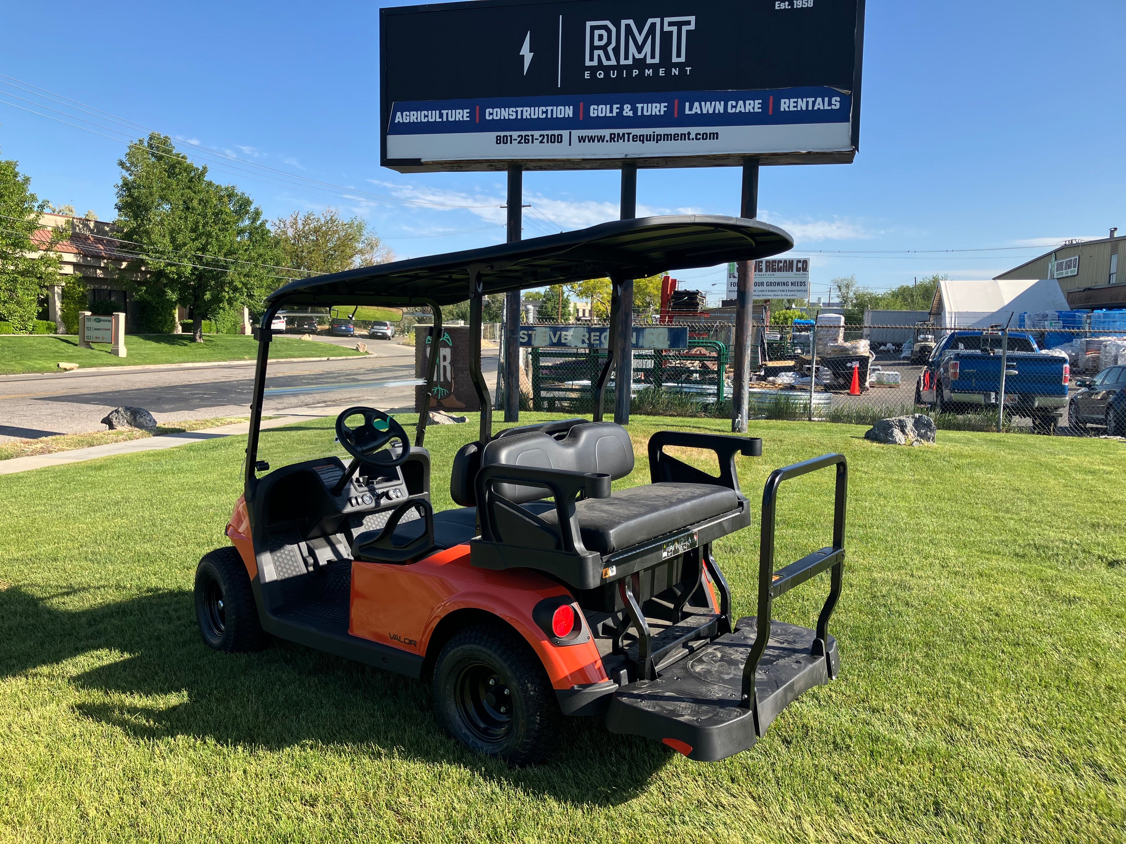 2025 EZGO VALOR 4- Lead Acid Electric- Orange Color- Closeout price