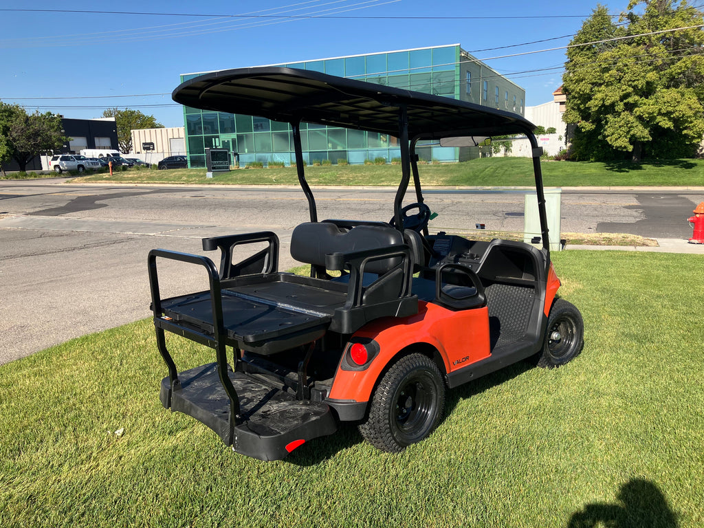 2025 EZGO VALOR 4- Lead Acid Electric- Orange Color- Closeout price
