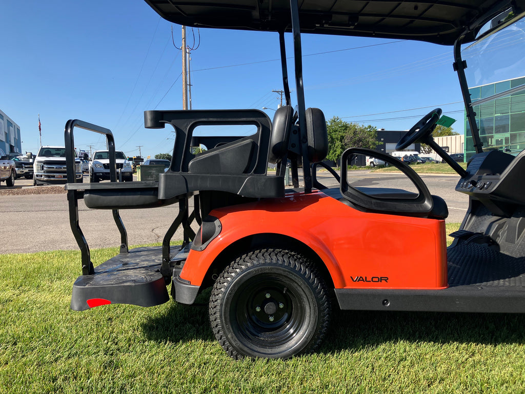 2025 EZGO VALOR 4- Lead Acid Electric- Orange Color- Closeout price